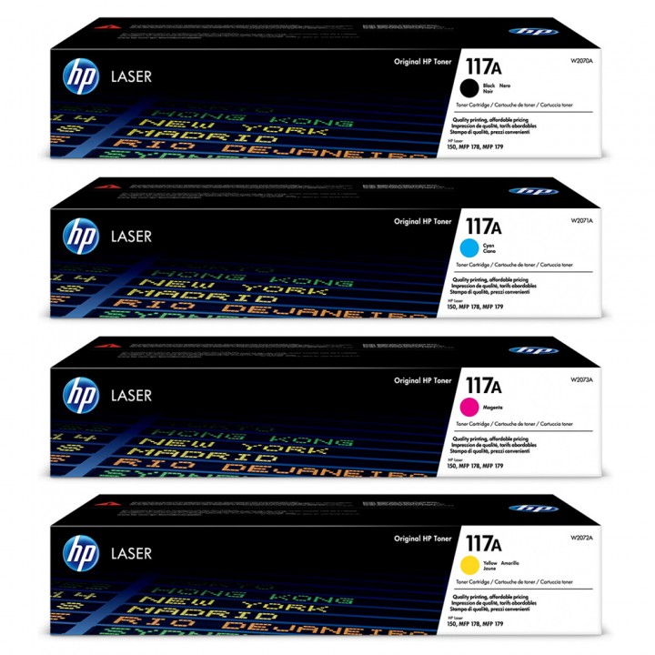 Заправка картриджа HP 117a W2070/1/2/3 Color Laser 150/MFP 178/179